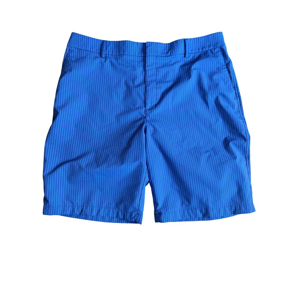 Under Armour Men's Performance Shorts.  Blue/White/Red Stripe.  Size 38